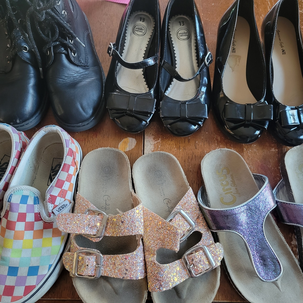 Lot OF Size 13 Kids Shoes